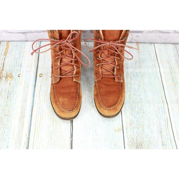 Sebago  Brown Leather Lace Up Shearling Lined Trail Boots Size 10 M - Picture 5 of 9